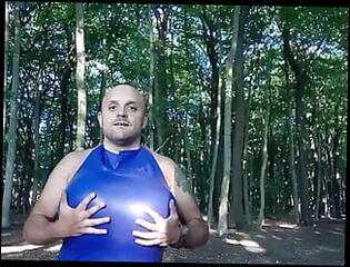 Video 1426891701: latex fetish, gay latex, gay man fetish, crossdresser outdoor, latex hd