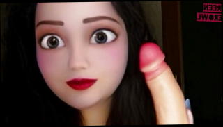 Watch the video about Happy doll plays with dildo