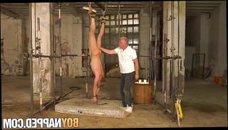 Video 1179216801: twink tormented, drips hot wax, gay twink old, twink pervert, naked hanging, boy tied, master