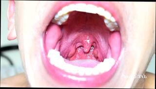 Watch the video about Uvula fetish