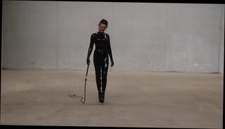 Video 1306797925: latex whipping, latex catsuit, latex mistress, tranny whips, shemale whips, black latex, tranny shemale trans