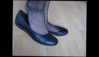 Video 1595973605: gay fetish, black nylon, shoeplay, stockings fetish