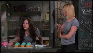 Watch the video about Kat Dennings, Beth Behrs- 2 Broke Girls s05e03