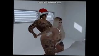 Watch the video about Filthy whore Sandra gets big dick for X-mas