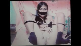 Video 52777875: slave girl humiliation, slave girl gagging, bondage gagged girl, amateur bondage slave, girl tied gagged, asian slave girl, socks humiliation, amateur filipina girls