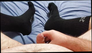 Video 1226921601: gay cum feet, cum feet socks, feet cumshot, gay black feet, legs cumshot