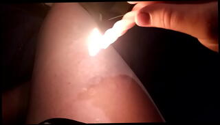 Video 1260296865: bdsm wax play, drips hot wax, ftm playing, thick thighs