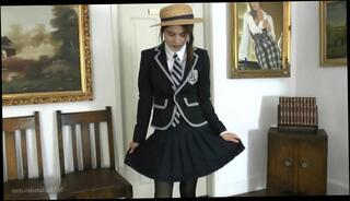 Watch the video about St Mackenzie's - Lola Strips as She Teases You with Her Smart Uniform