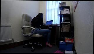 Watch the video about Beautiful Secretary Works From Home in Jeans