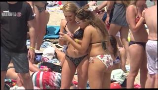 Video 332192604: bikini teens beach voyeur, homemade beach, amazing homemade