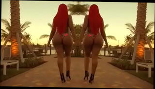 Watch the video about @diamondthebodyy twerking