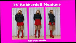 Watch the video about RUBBERDOLL MONIQUE - The red rubberdoll outfit