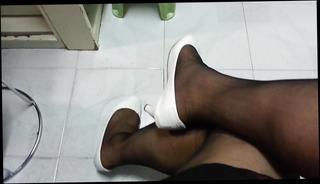 Video 318932701: pantyhose pumping, crossdresser pantyhose black, gay pantyhose, black pantyhose teaser, black pantyhose white, man pumps, gay hd