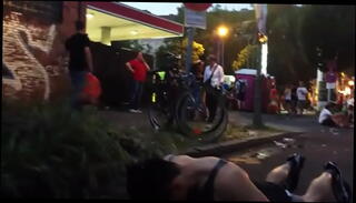 Watch the video about Public piss during street festival Sequence 6