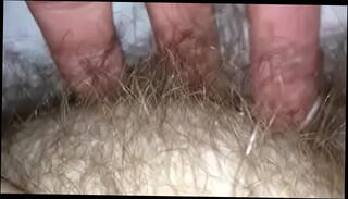 Watch the video about Hairy Pussy Films - Rubbing the wifes soft belly hairy pussy and nipples 530am 0