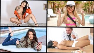 Watch the video about Little Asian Cuties Compilation feat. Ember Snow, Honey Gold, Lulu Chu & Vina Sky - TeamSkeet