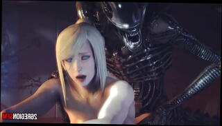 Video 1152026245: 3d alien, alien dick, alien tit, 3d monster dick, big dick alien, compilation