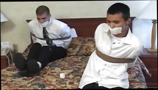 Video 1221469501: men gagging, gagging two, two straight men, men women, women tied