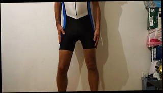 Video 90617001: gay crossdresser, bike shorts, man crossdresser, gay spandex, wearing sexy