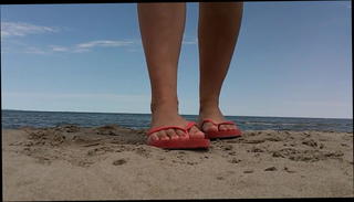 Video 218149601: foot fetish feet, foot fetish hd, feet straight, beach feet