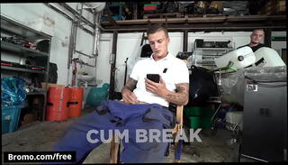 Watch the video about Dom Ully with Ryan Cage at Cum Break Scene 1 - Trailer preview - Bromo