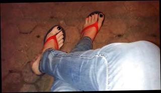 Video 411907301: crossdresser feet, gay boy feet, gay man feet, amateur feet, polish feet, beautiful feet, feet outdoors, public feet