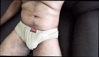 Watch the video about Chubby Indian Daddy Underwear and Cock