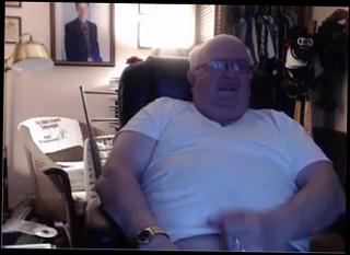 Watch the video about Grandpa stroke on cam