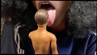 Video 1468404203: giantess vore fetish, giantess vore pov, pov solo female, tiny toy, amateur ebony pov, shrink giantess pov, tongue pov, licking toying