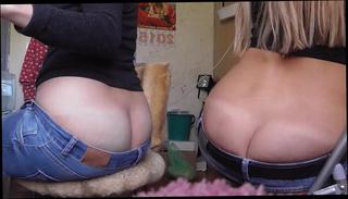 Watch the video about White girl butt crack