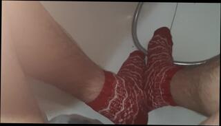 Video 1061784103: solo male piss, piss feet, pissing amateur, piss socks, pissing red