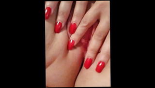 Watch the video about Wetting with my red nails