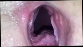 Watch the video about Inside Pussy View Of Wide Gape Pussy After Huge Dick Wrecking It