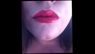 Watch the video about He's Lips Mad! BBW Tina Snua Talks Dirty Wearing Red Lipstick