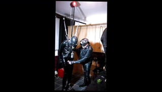 Video 927143401: latex bondage, latex couple, gay latex