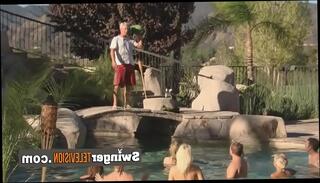 Watch the video about American swingers are playing sexy games in a wild pool party.