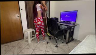 Watch the video about My Delicious Maid Cleaning the Room How Rich I Love Being Alone with Her