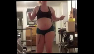 Video 742866215: chubby girl belly, fat chubby girl, chubby girl plays, girl humiliated, girl exercises