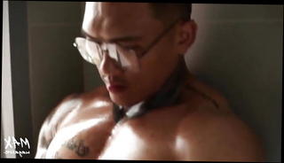 Watch the video about Thai Muscle tattoo get worship and jerk off