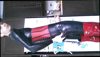 Video 161230601: latex catsuit, gay latex, latex man