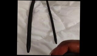 Video 1315958595: cock prostate, extreme prostate, sounding urethral cock, woman cock, ebony black woman, silicone cock