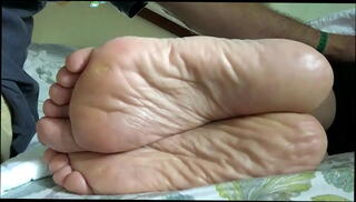 Video 517103865: wife sexy feet, sexy feet soles, feet wrinkled soles