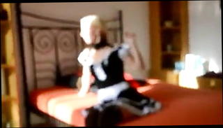 Video 1421441501: maid bj, bj blowjob, straight bj, cosplay bj, blonde maid