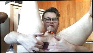 Watch the video about Matt Rides Again - See him make friends with a black dildo