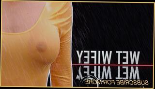 Watch the video about Wife Public Wet Shirt Amateur Gets Caught In The Rain