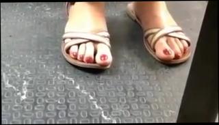 Video 772589404: latin foot fetish, foot job fetish, latin toes, red toes, big toes