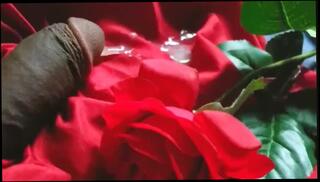 Watch the video about Cumming on a rose and showing off some ass