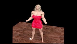 Watch the video about Female Muscle Growth Animations by Kycolv