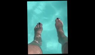 Video 700083203: barefoot feet, feet foot play, solo female feet, barefoot amateur, pool feet