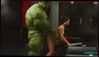 Watch the video about Hulk and She-Hulk having fun